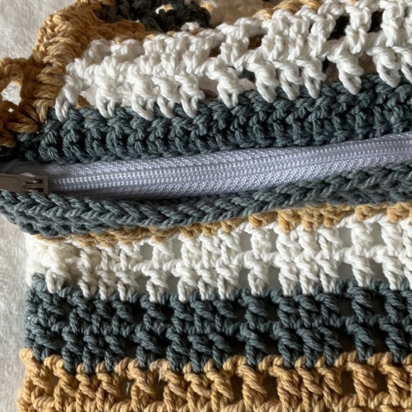 Handcrafted Crochet Crossbody Bag - Multicolor purse new - Picture 6 of 7